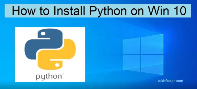 python installation in windows 10
